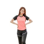 画像3: Tシャツとショットパンツ付きレギンスの2点セットyogaトレーニングウェア ポーツウェア (3)