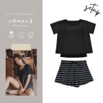 画像17: インナーブラつきTシャツとインナショーツつきショットパンと二点セット体型カバー水着セット (17)